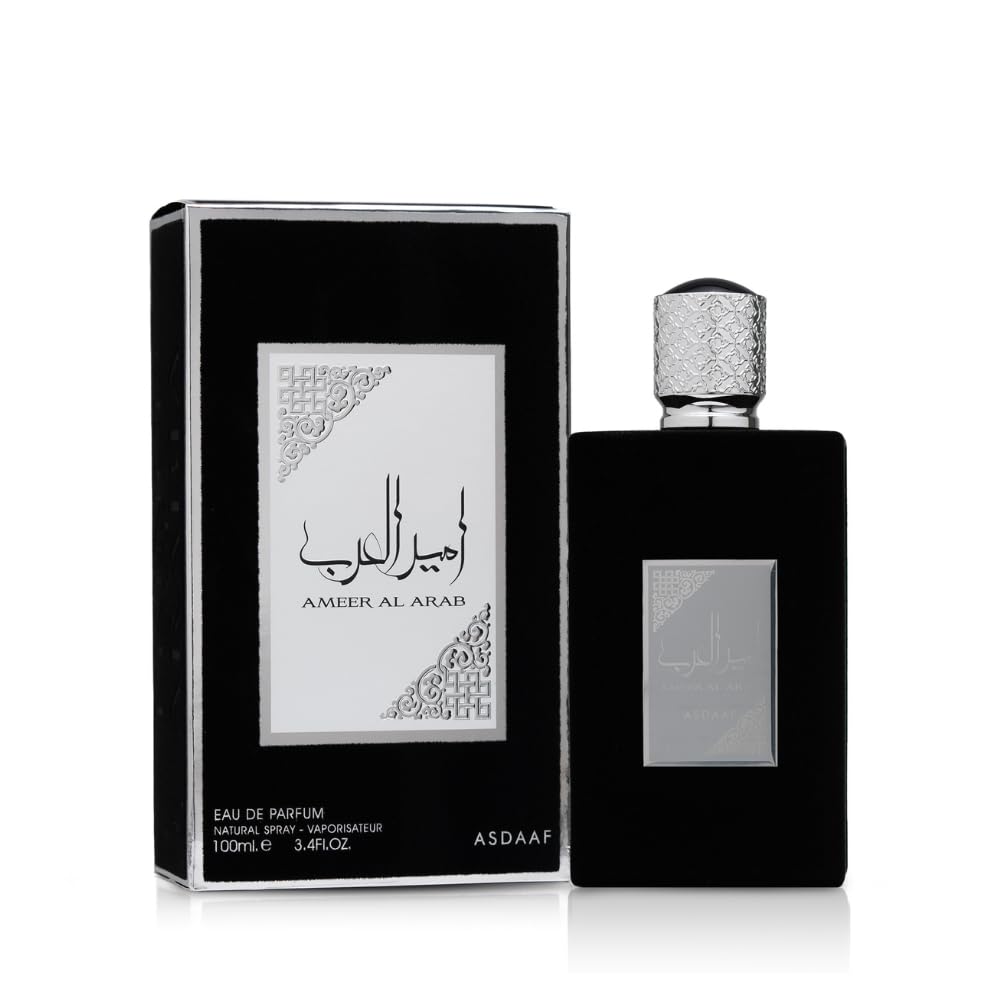 Lattafa Asdaaf Ameer Al Arab Eau de Parfum Spray for Unisex, 3.4 Ounce 100ml