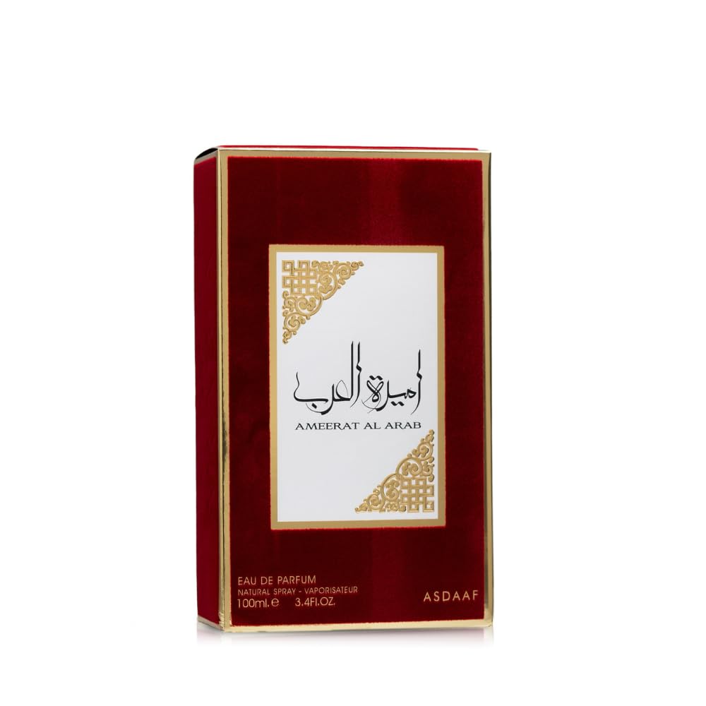 Asdaaf Ameerat Al Arab Eau de Parfum Spray for Women, 3.4 Ounce 100ml
