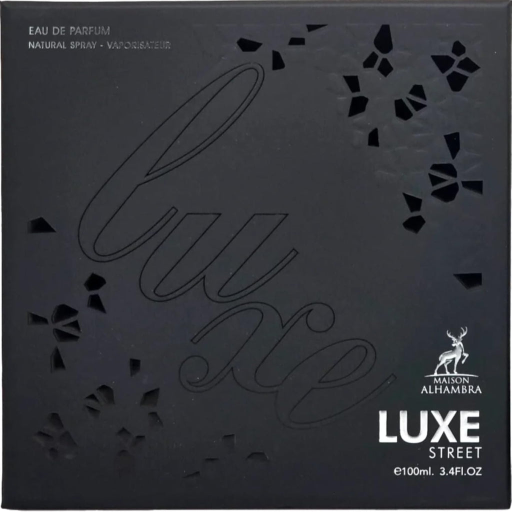 Maison Alhambra Luxe Street – Citrus, Spicy, Amber, Sweet – Eau de Parfum Spray Long-Lasting Fragrance for Unisex, 3.4 Ounce / 100 ml