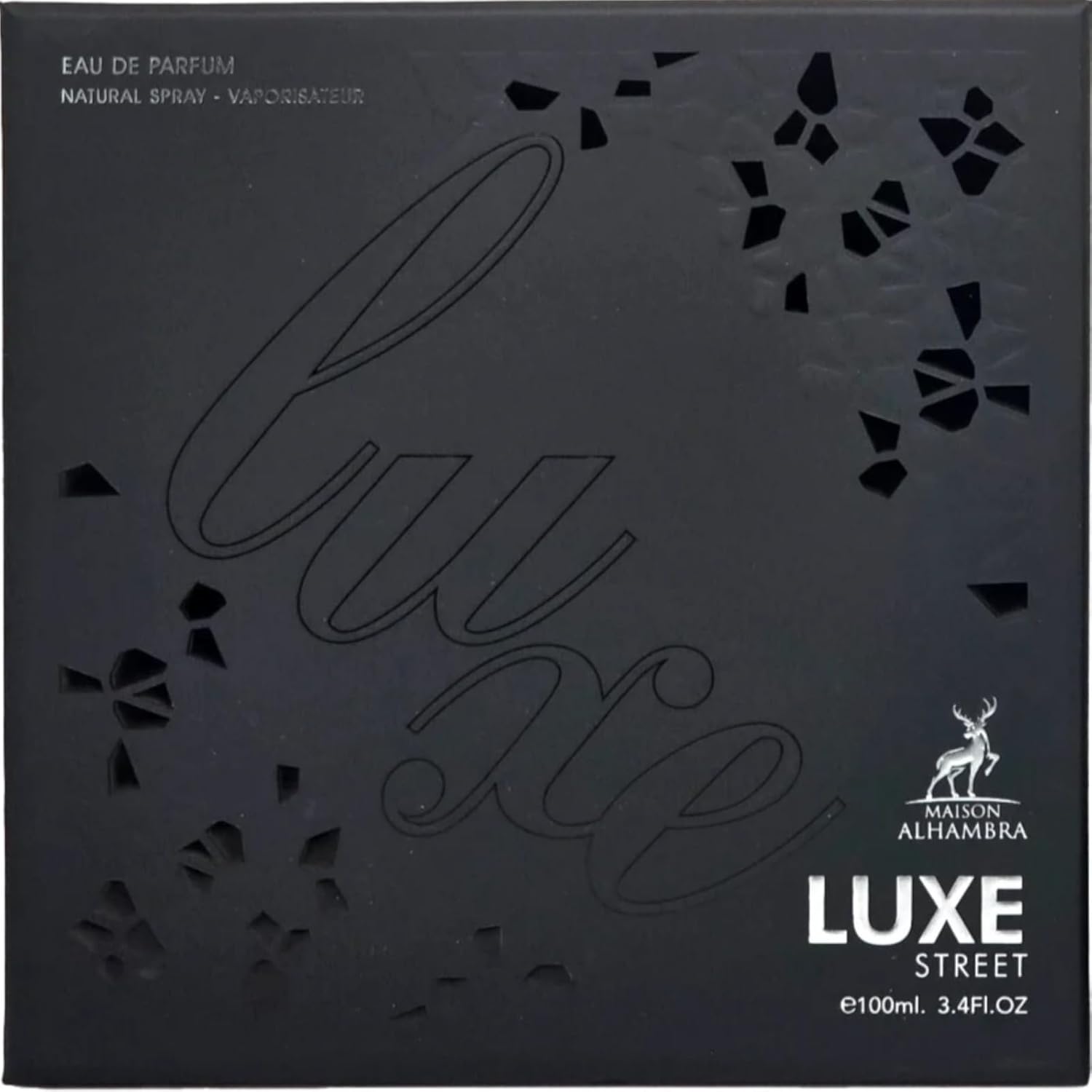 Maison Alhambra Luxe Street – Citrus, Spicy, Amber, Sweet – Eau de Parfum Spray Long-Lasting Fragrance for Unisex, 3.4 Ounce / 100 ml