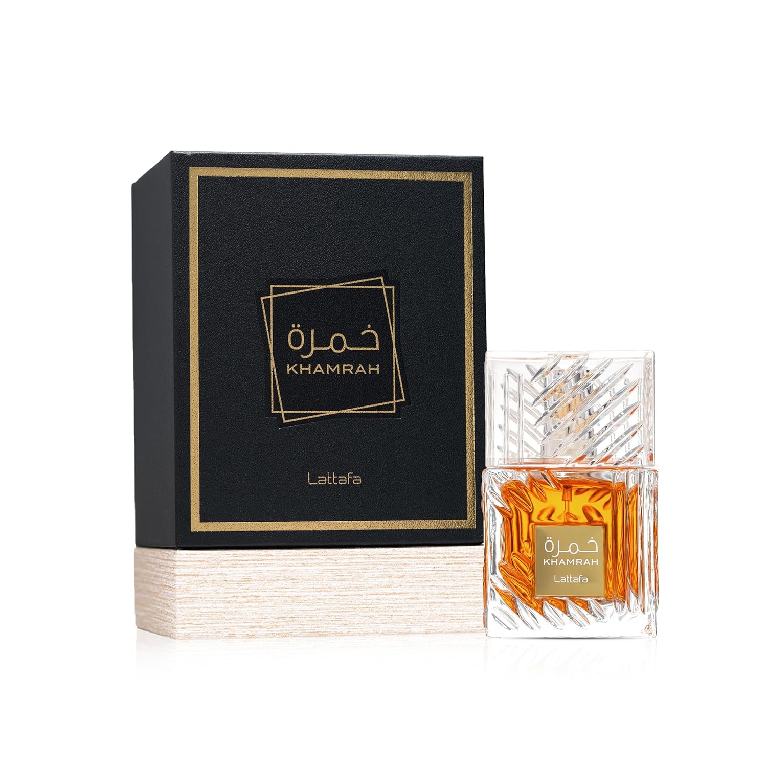 Lattafa Khamrah Qahwa - Vanilla, Warm Spicy, Cinnamon, Sweet - Eau de Parfum Long-Lasting Fragrance for Unisex, 3.40 Ounce / 100 ml
