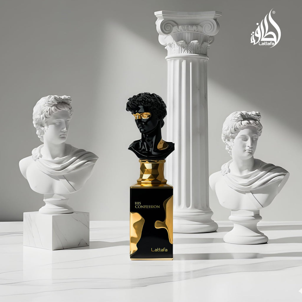 Lattafa His Confession for Men Eau de Parfum Spray, 3.4 Ounce / 100 Ml