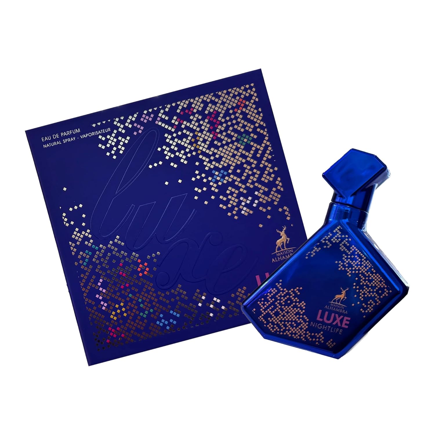 Maison Alhambra Luxe Nightlife – Floral, Woody, Gourmand, Sweet – Eau de Parfum Spray Long-Lasting Fragrance for Unisex, 3.4 Ounce / 100 ml