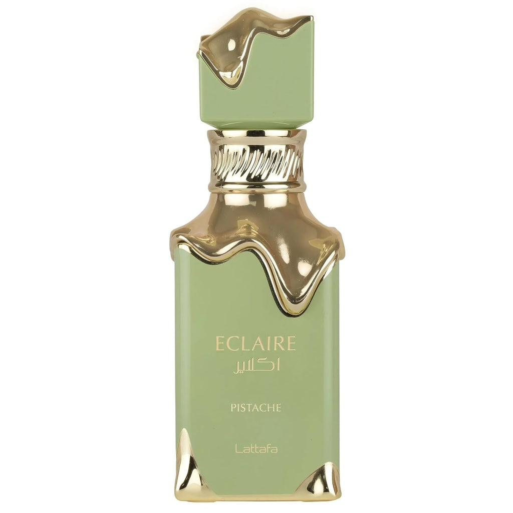 Lattafa Eclaire Pistache – Gourmand, Nutty, Creamy, Musky – Eau de Parfum Spray Long-Lasting Fragrance for Women, 3.4 Ounce / 100 ml