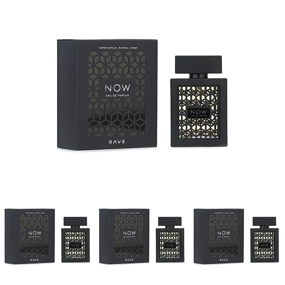 Rave Now Eau de Parfum Spray for Unisex, Long-Lasting Scent, 3.4 oz 100ml