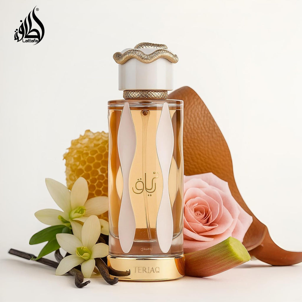 Lattafa Teriaq for Unisex Eau de Parfum Spray, 3.4 Ounce / 100 ml